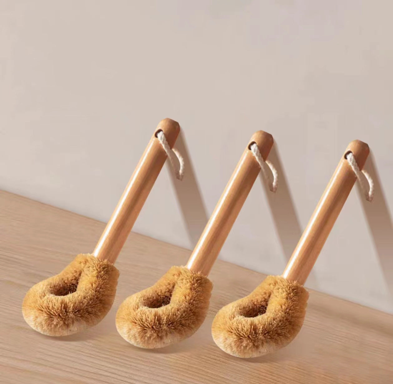 Natural Coconut Fiber Cleaning Brush – Eco-Friendly & Multi-Surface Use