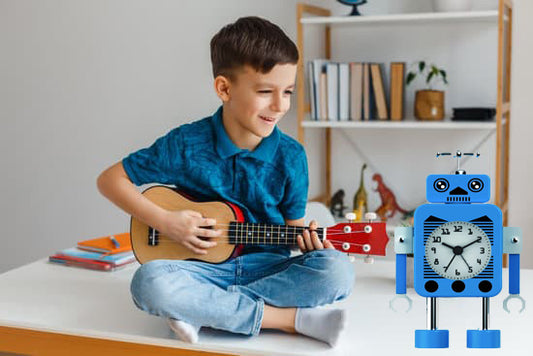 Robot alarm clock for kids