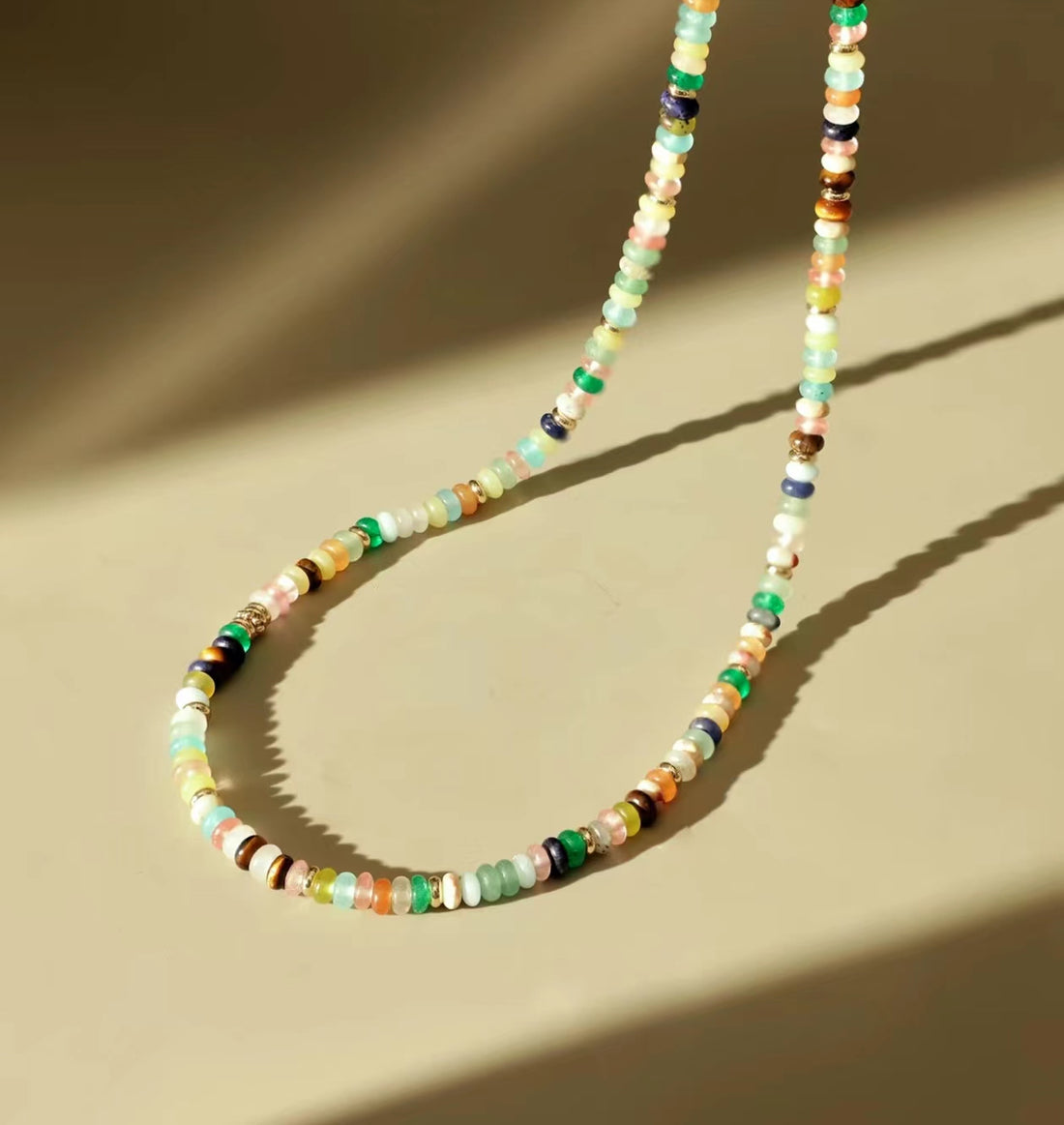 What occasions can this bead necklace be worn for?