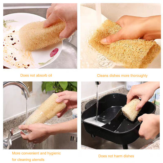 what should you be aware of when using a loofah sponge for kitchen cleaning?