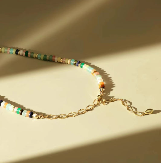 Fresh Summer Styling -- The Nice Bazaar Gemstone Bead Necklace