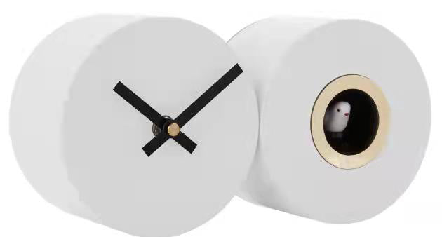 White Cuckoo Wall Clock