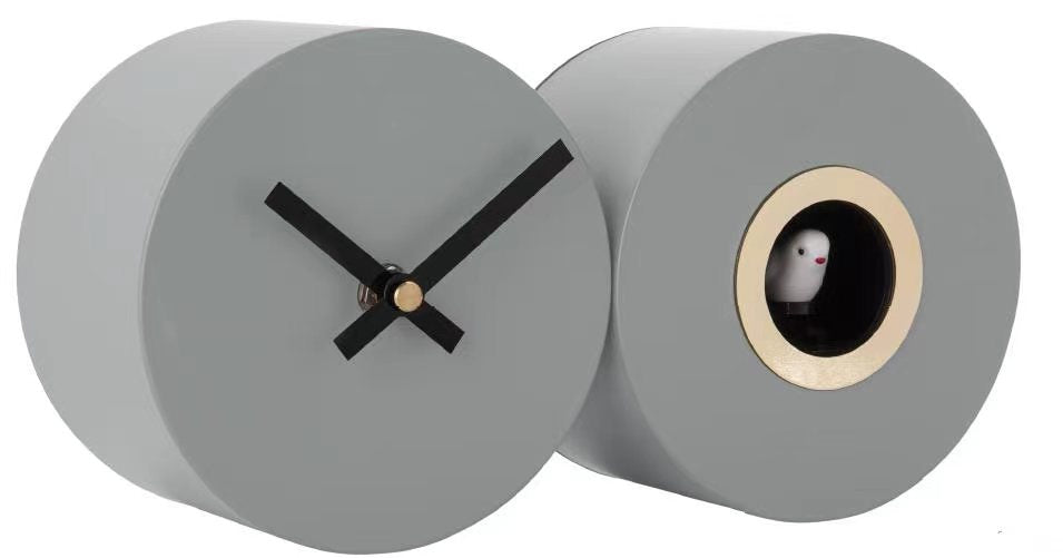 Grey Cuckoo Wall Clock