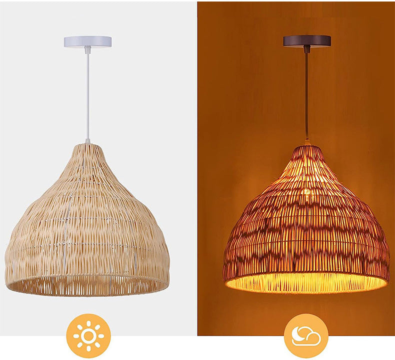 Rattan lighting effect