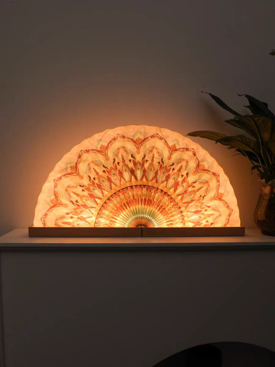 Folding Fan Shaped Light, Nightstand Lamps