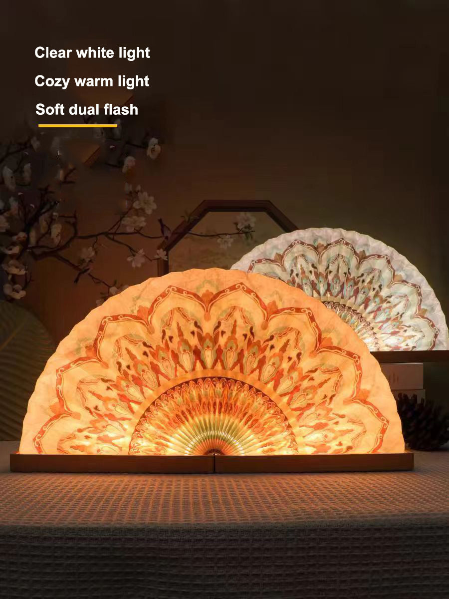 Folding Fan Shaped Light, Nightstand Lamps