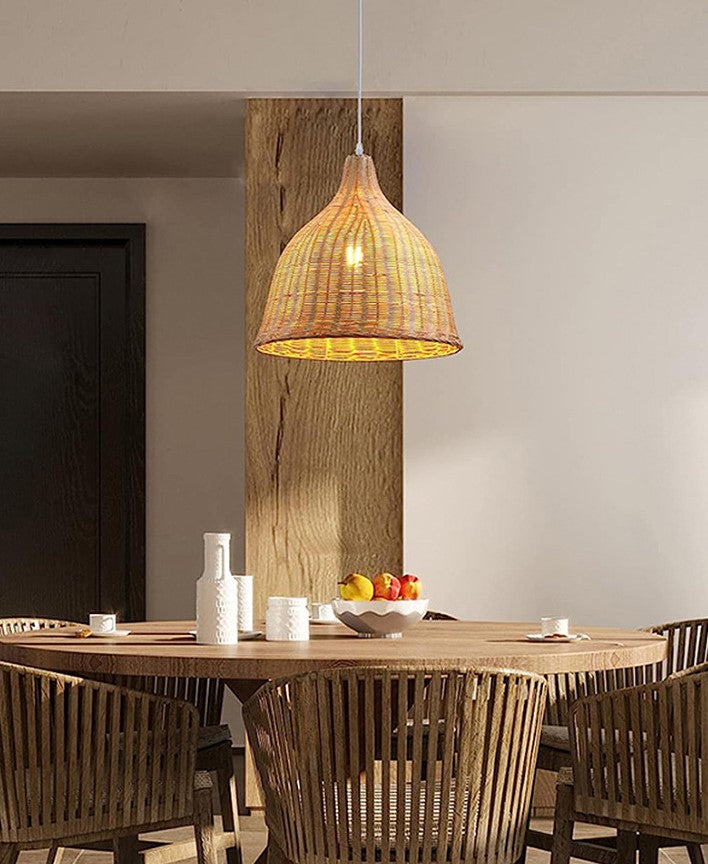 rattan ceiling light shade